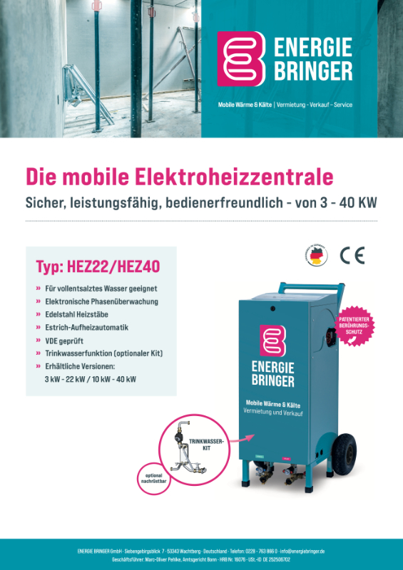 ENERGIE BRINGER Infoblatt HEZ22/HEZ40